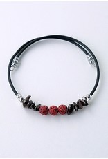 Lava Bead Bracelet Red - WR903