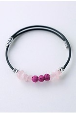 Bracelet Pierres de Lave Rose - WR902