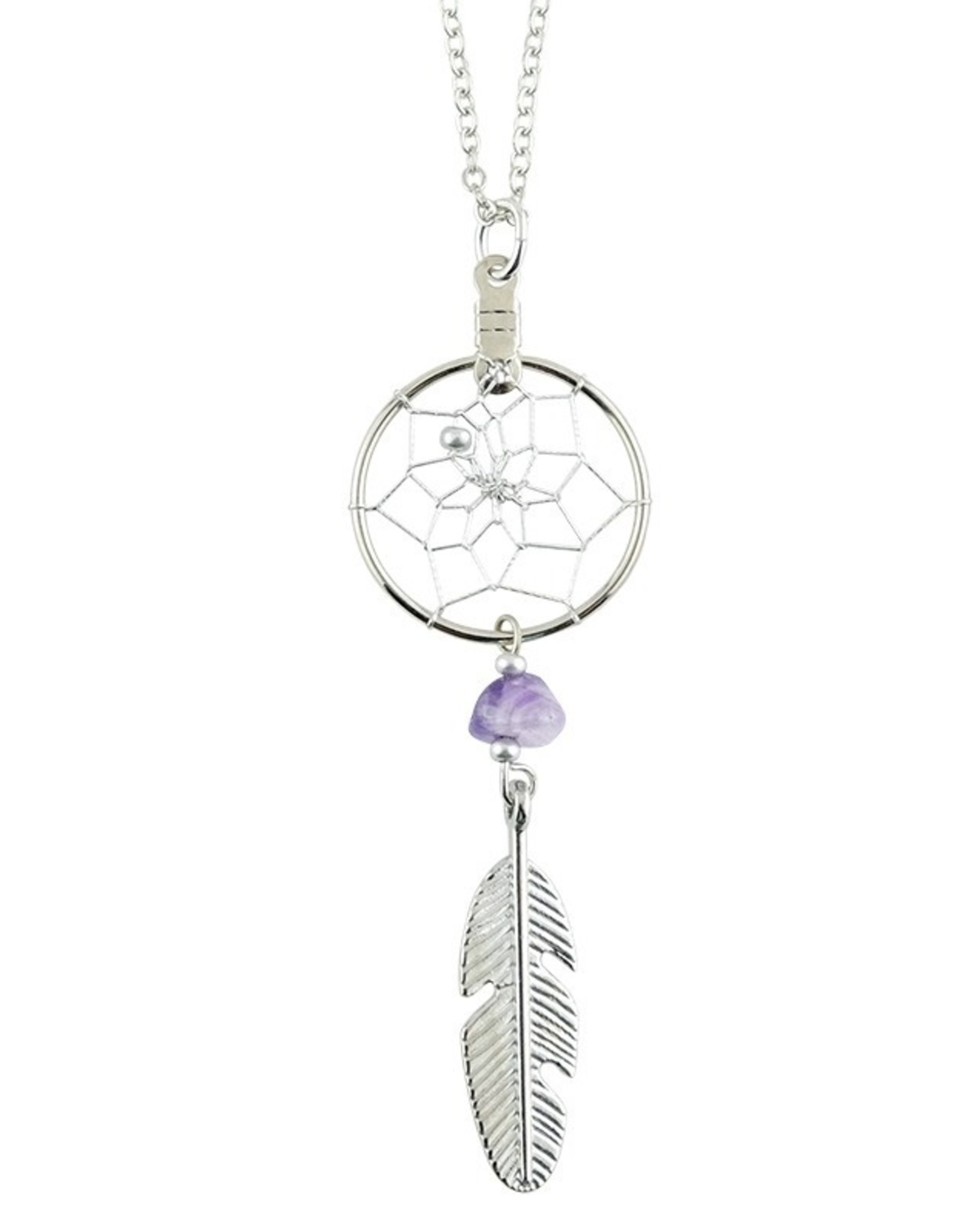 Dreamcatcher Necklace Amethyst - DC3-P