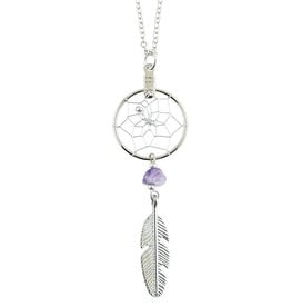 Dreamcatcher Necklace Amethyst