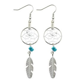 Dreamcatcher Earrings Turquoise