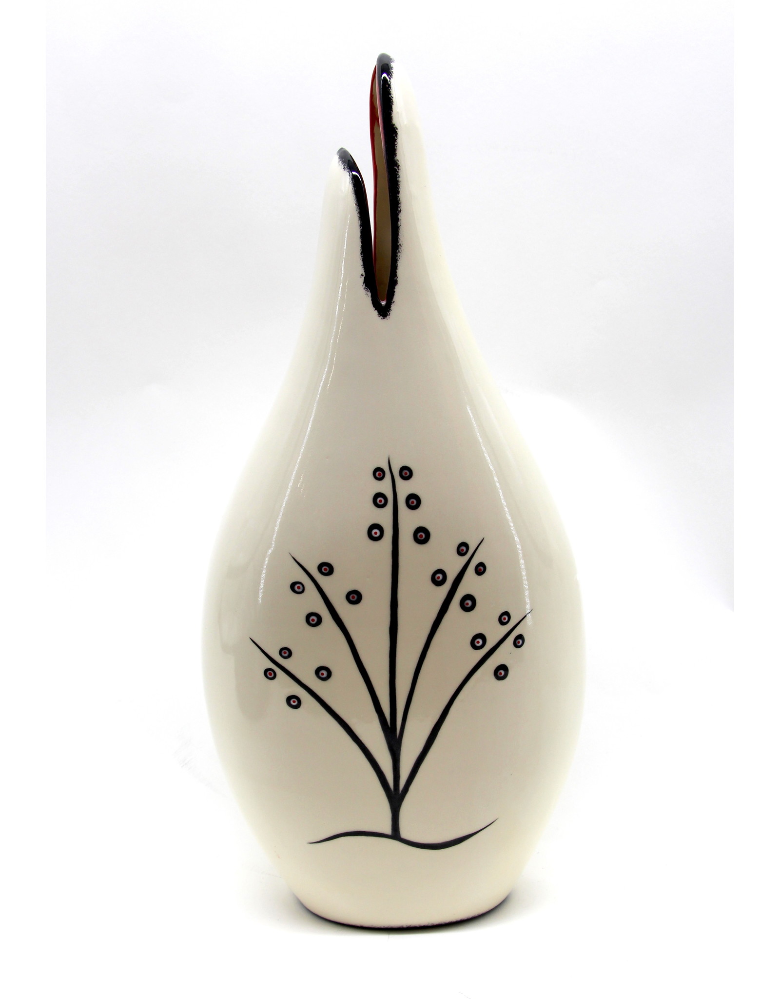 Baja Vase by Veran Pardeahtan - Buffalo White
