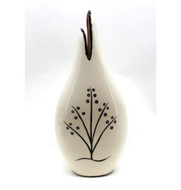 Baja Vase by Veran Pardeahtan - Buffalo White