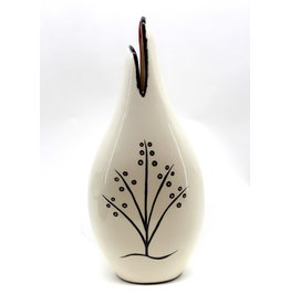 Vase Baja par Veran Pardeahtan - Buffalo Blanc