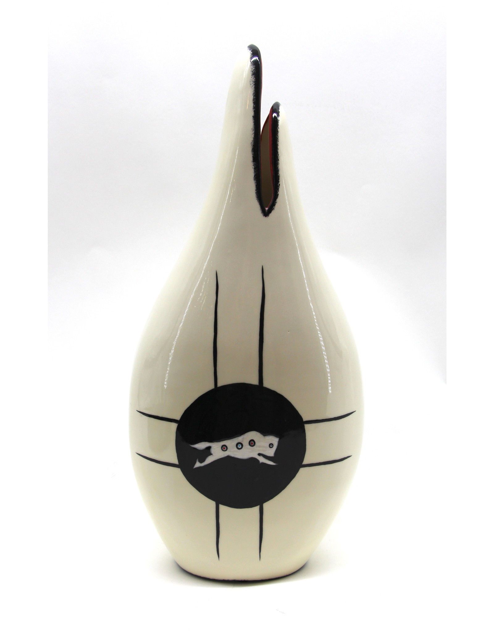 Vase Baja par Veran Pardeahtan - Buffalo Blanc