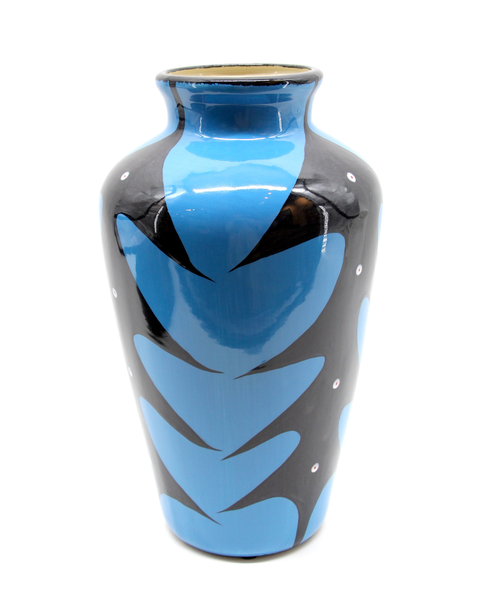 Vase Cattail par Veran Pardeahtan - Bleu