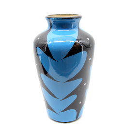 Cattail Vase by Veran Pardeahtan - Blue