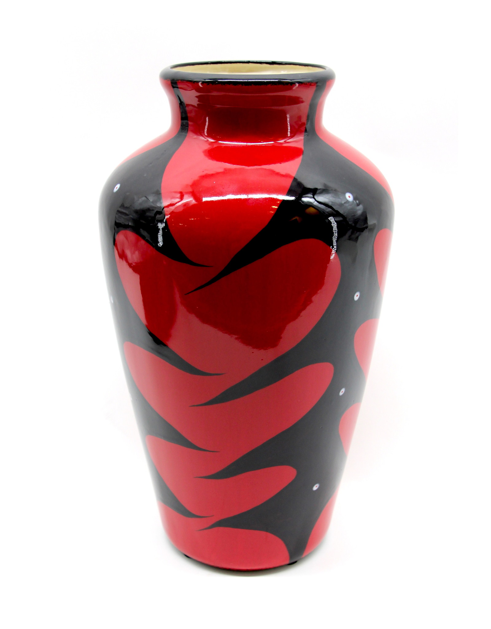 Cattail Vase by Veran Pardeahtan - Red