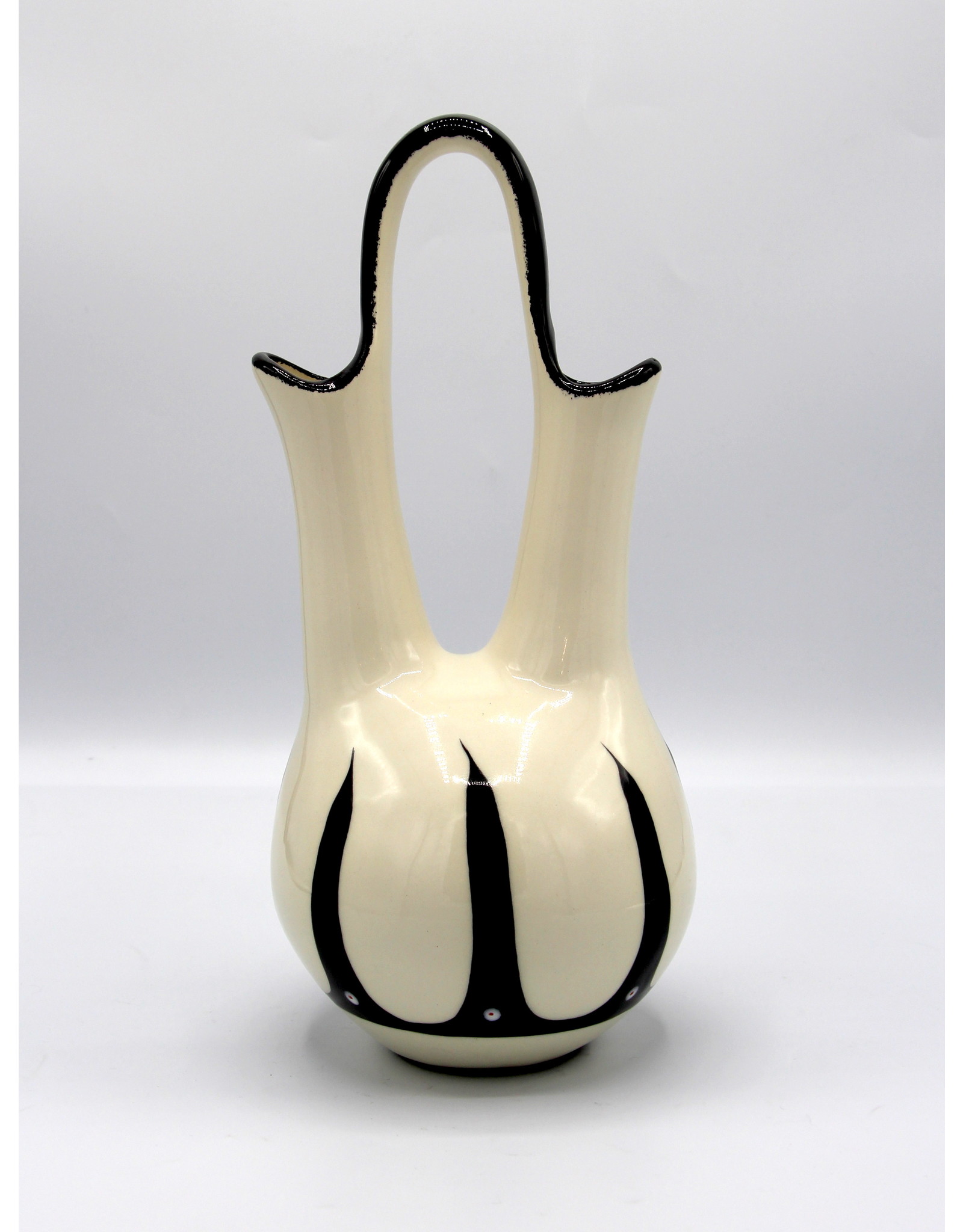 Vase du Mariage High Hoop par Veran Pardeahtan Blanc - HHWV1