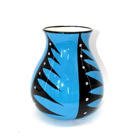 Large Vase d'Eau par Veran Pardehtan - Bleu