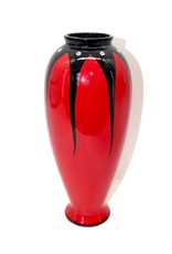 Large Vase Matinal par Veran Pardeahtan - Rouge