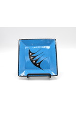 Small Square Plate by Veran Pardeahtan - Blue
