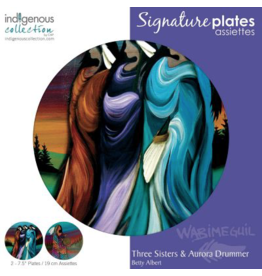 Three Sisters & Aurora Drummer by Betty Albert Plate