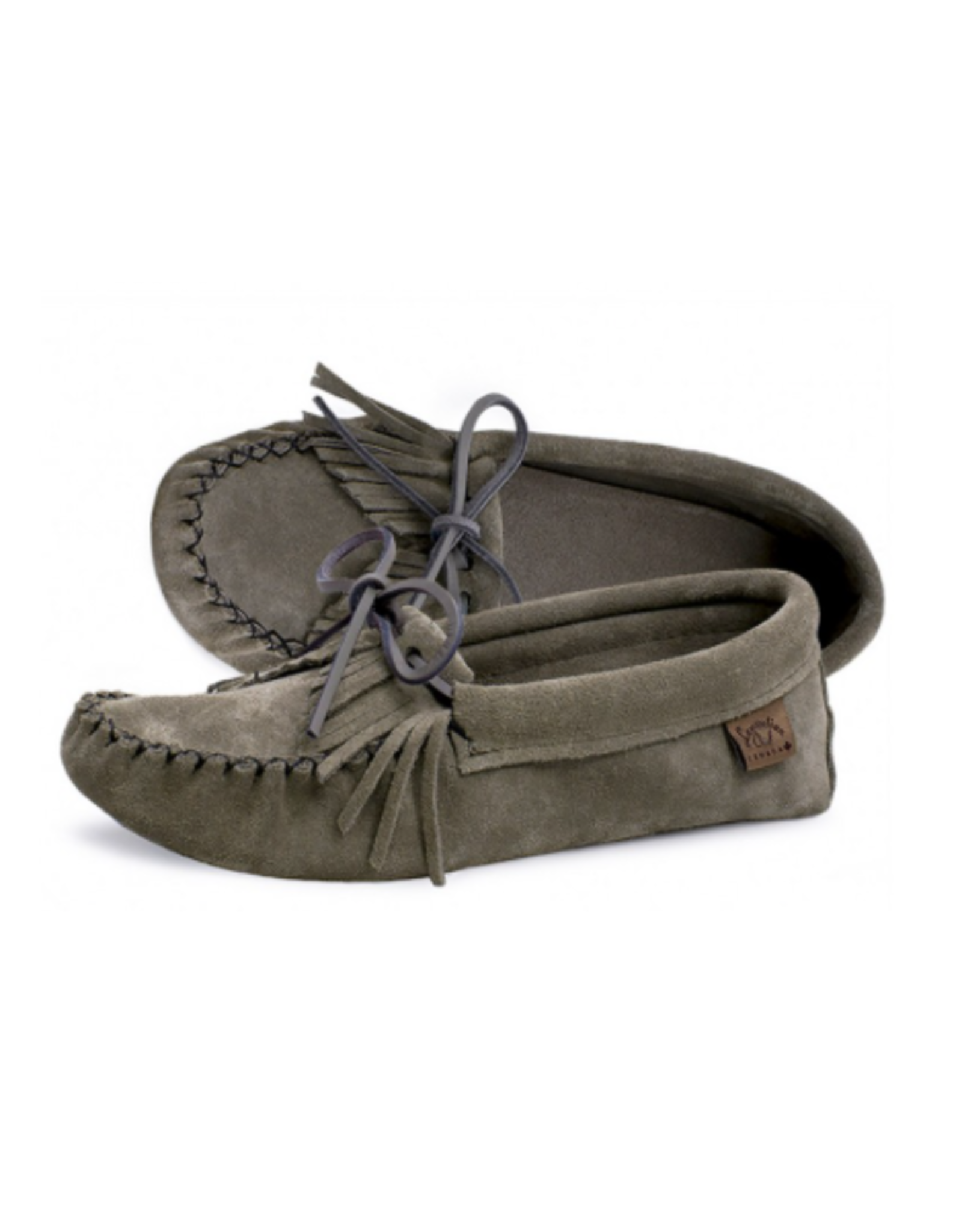 Grey Suede Moccasin Ladies - 160GRL