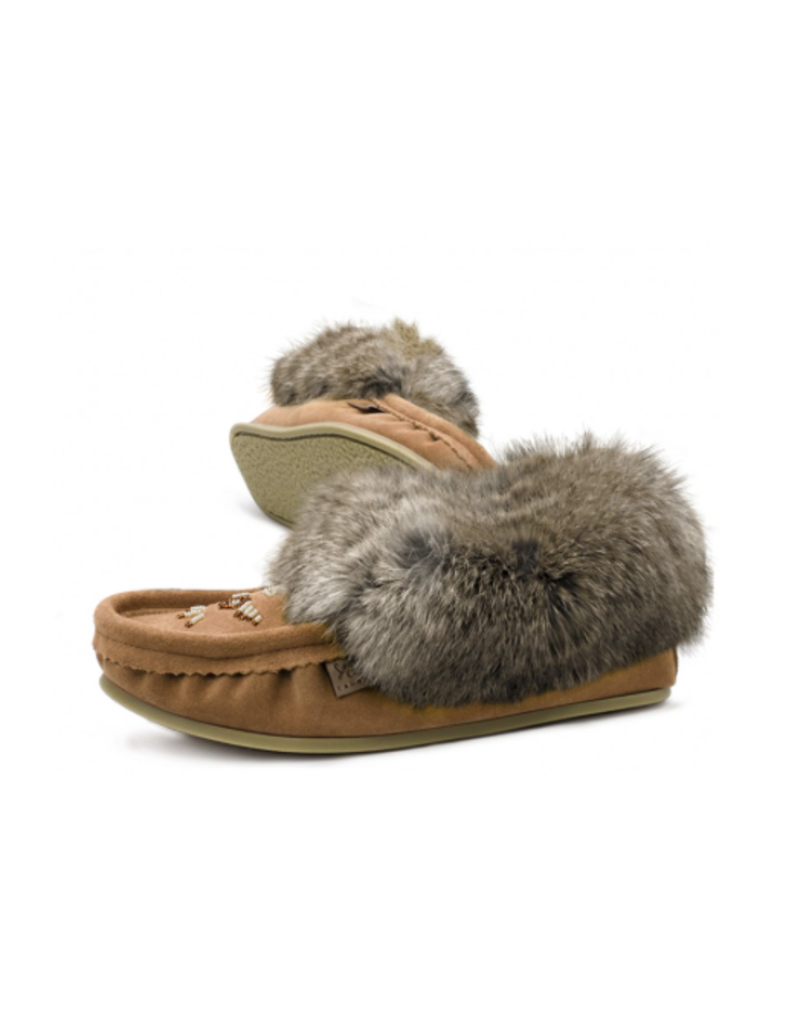 Moka & Fur Slipper with Sole - 13677L