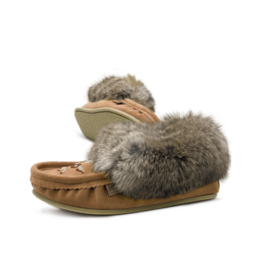 Moka & Fur Slipper with Sole