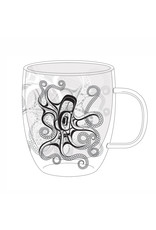 Double Walled Glass Mug - Octopus by Ernest Swanson (GMUG14)
