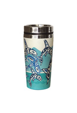 Bamboo Travel Mug - Orca Family by Paul Windsor