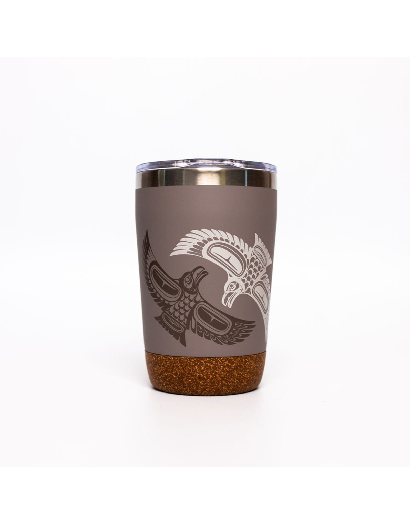 Cork Base Travel Mug - Raven by Paul Windsor