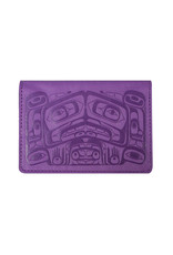 (Purple) Raven Box by Allan Weir Card Wallet - ID25