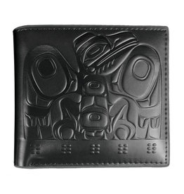 Leather Embossed Wallet by Allan Weir - Raven Box