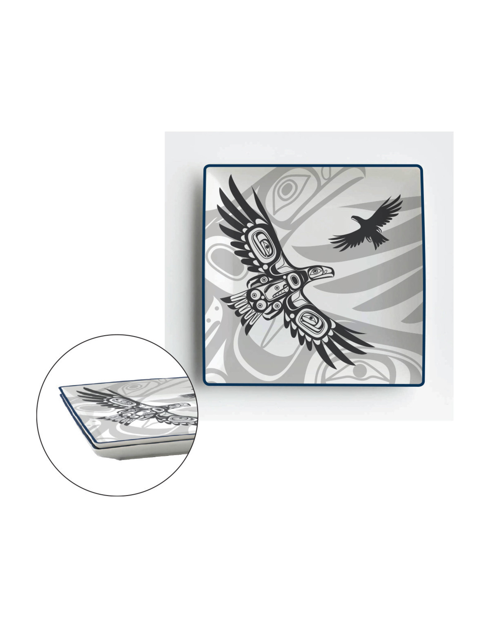 Appetizer Plate Set - Soaring Eagle by Corey Bulpitt