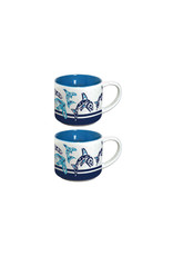 Ceramic Espresso Mugs (Orca Family) - sets of 2 (CESMUGS16)