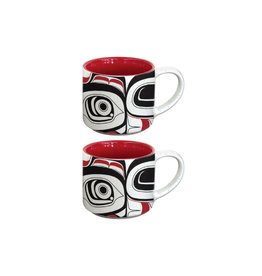 Ceramic Espresso Mugs (Matriarch Bear) - Set of 2