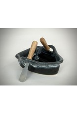 Boat Dip Pot - Black Diamonds