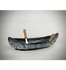 Canoe Dip Pot - Black Diamonds