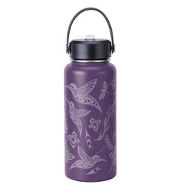 Wide Mouth Insulated Bottle - Hummingbird (32 oz)