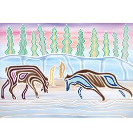 Moose Battle par Patrick Hunter Montée sur Passe-Partout