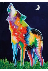 Howling at Moon by John Balloue Matted