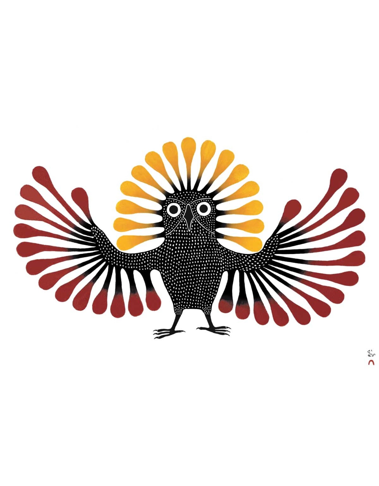 Preening Owl par Kenojuak Ashevak Montée sur Passe-Partout