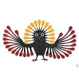Preening Owl par Kenojuak Ashevak Montée sur Passe-Partout