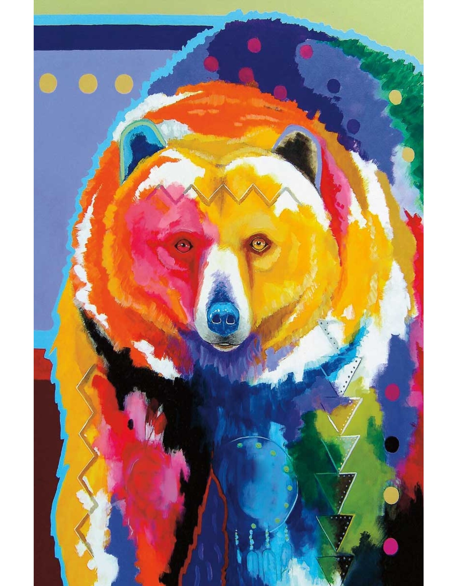 Big Bear by John Balloue Large Canvas