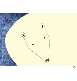 Curious Bear par Ningeokuluk Teevee Encadrée