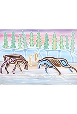 Moose Battle by Patrick Hunter Framed