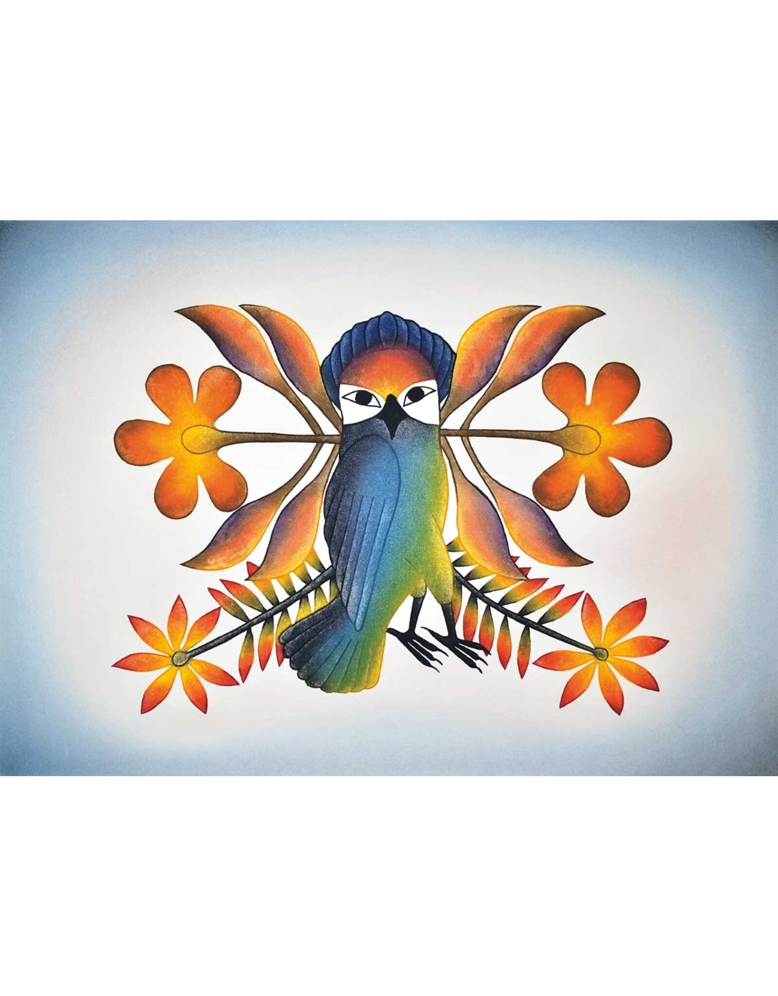 Grand Entrance 2008 by Kenojuak Ashevak Framed