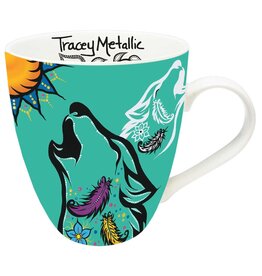 Tasse Spirit Wolf par Tracey Metallic