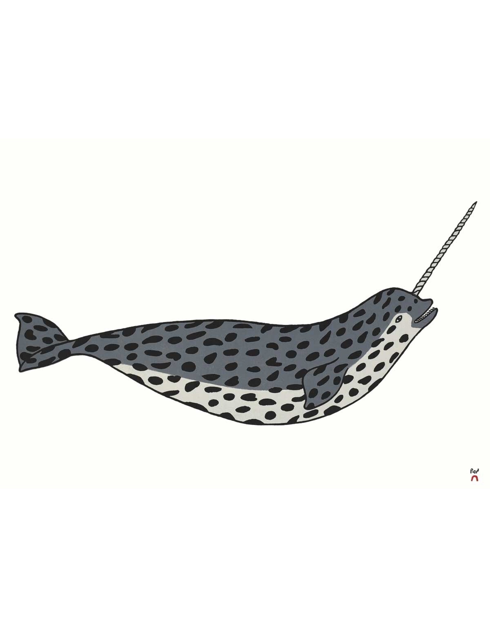 Happy Narwhal by Pauojoungie Card