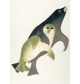 Mother's Embrace by Kananginak Pootoogook Card