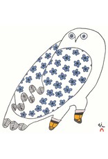 Carte Blossoming Owl par Ningeokuluk Teevee