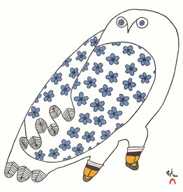 Carte Blossoming Owl par Ningeokuluk Teevee