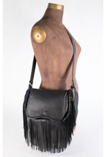 Buffalo Hide Saddle Bag with Fringe