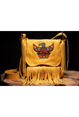 Sac avec Franges Aigle Brodé - Or