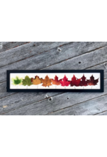 Rainbow Maple Leaves Black Frame - 63203B