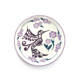 Porcelain Art Plate - Hummingbird by Francis Dick