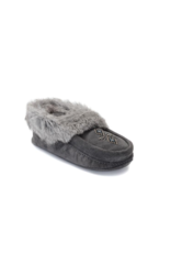 Tipi Suede Moccasin Charcoal