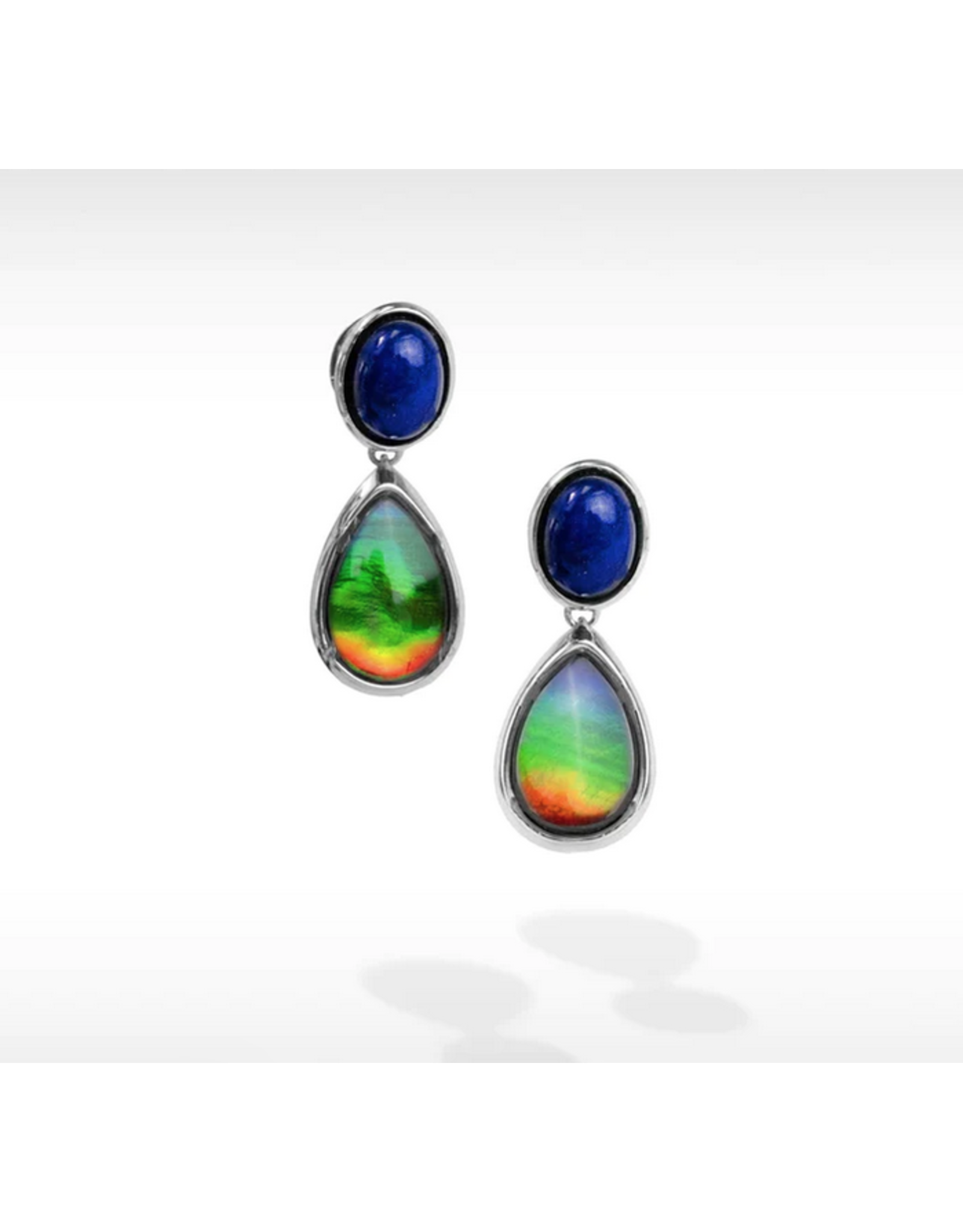Harmony Silver Earrings with Lapis - JSDE02631A1